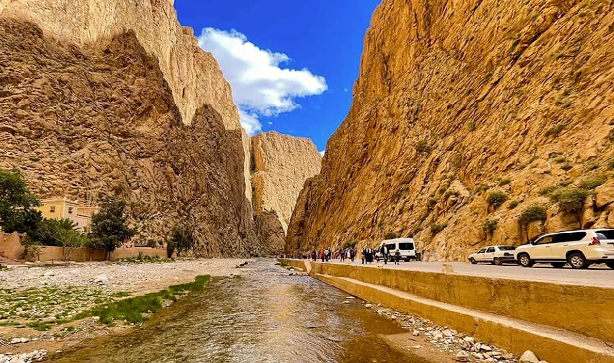 Gorges du Todgha car rental destination from Errachidia Morocco